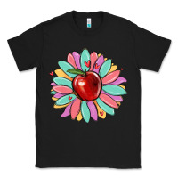 Black teacher apple Classic Tee - MaliasSmallBusiness