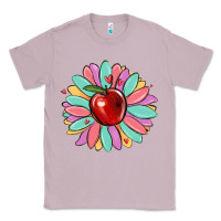 Lilac teacher apple Classic Tee - MaliasSmallBusiness