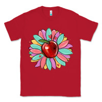 Red teacher apple Classic Tee - MaliasSmallBusiness