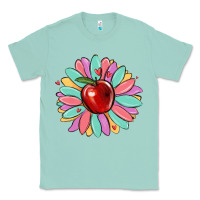 Seafoam teacher apple Classic Tee - MaliasSmallBusiness