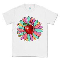 White teacher apple Classic Tee - MaliasSmallBusiness