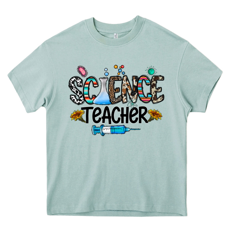 Science Teacher Heavy Core Tee by CowhideDigitalArt | Teevron