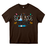 Chocolate Brown science teacher Heavy Core Tee - CowhideDigitalArt