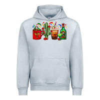 Heather Grey Mexico Coffee Cups With Cactus And Tequila Bottle Urban Hoodie - FaDigitalArtStudio