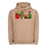 Pigment Burro Mexico Coffee Cups With Cactus And Tequila Bottle Urban Hoodie - FaDigitalArtStudio