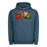 Pigment Midnight Navy Mexico Coffee Cups With Cactus And Tequila Bottle Urban Hoodie - FaDigitalArtStudio