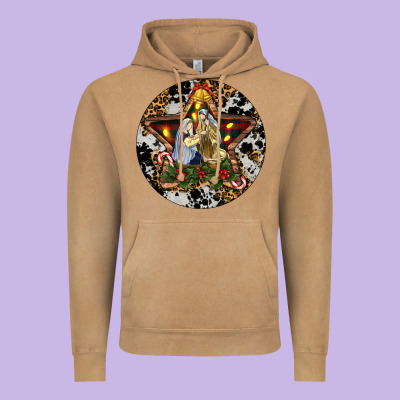 Oh Holy Night Christmas Vintage Hoodie Designed By Ranaportraitstore