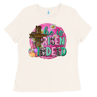 Bone he is risen indeed easter Ladies Tee - Neo Western
