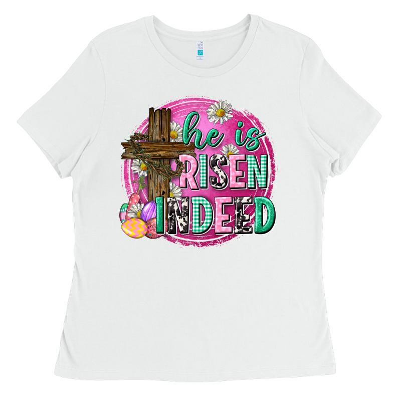 He Is Risen Indeed Easter Ladies Tee by Neo Western | Teevron