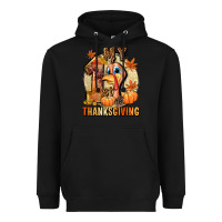 Black My 1st Thanksgiving Heavyweight Hoodie - NancyCooperArtShop