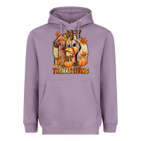 Lavender My 1st Thanksgiving Heavyweight Hoodie - NancyCooperArtShop