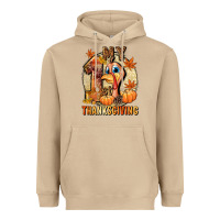 Mushroom My 1st Thanksgiving Heavyweight Hoodie - NancyCooperArtShop