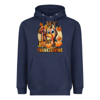 Navy My 1st Thanksgiving Heavyweight Hoodie - NancyCooperArtShop
