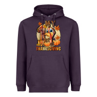 Plum My 1st Thanksgiving Heavyweight Hoodie - NancyCooperArtShop