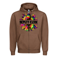 Chestnut deputy clerk tie dye sunflower Zipper Hoodie - Jasminsmagicworld