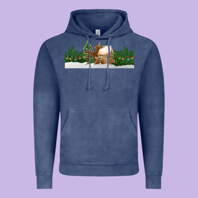 Christmas Cookie Jar Vintage Hoodie Designed By Jasminsmagicworld