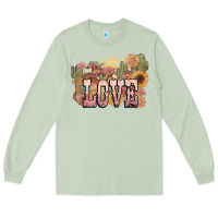 Matcha love horse western floral Long Sleeve Tee - NancyCooperArtShop