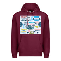 Burgundy perfect body loading Premium Hoodie - TumblerDesignByShophia