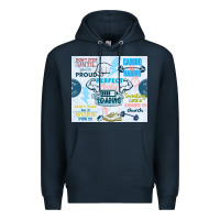 Navy perfect body loading Premium Hoodie - TumblerDesignByShophia