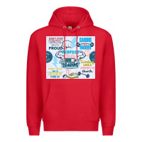 Red perfect body loading Premium Hoodie - TumblerDesignByShophia