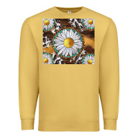 Antique Gold western daisy and cowhide tumbler tbs Premium Sweatshirt - TumblerDesignByShophia
