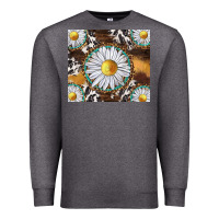 Charcoal Heather western daisy and cowhide tumbler tbs Premium Sweatshirt - TumblerDesignByShophia