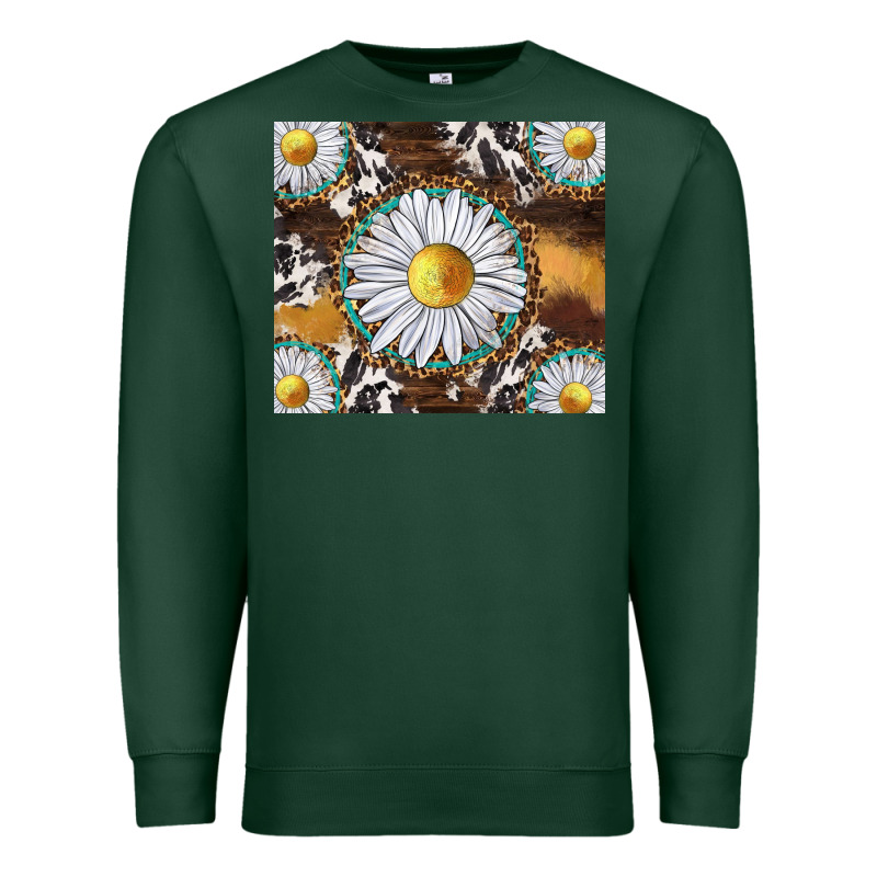 Western Daisy And Cowhide Tumbler Tbs Premium Sweatshirt by TumblerDesignByShophia | Teevron