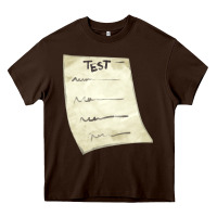 Chocolate Brown test sheet fa element Heavy Core Tee - FaDigitalArtStudio