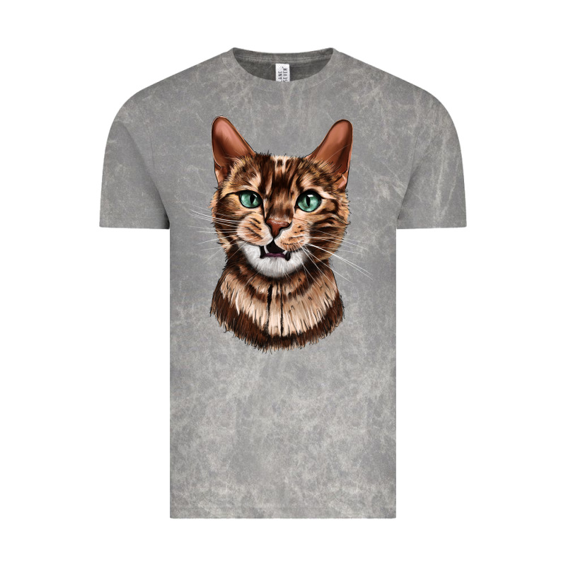 Bengal Cat Face Vintage Tee by LillyAllenDesigns | Teevron