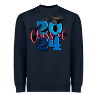 Navy class of 2024 Heavyweight Sweatshirt - MaliasSmallBusiness