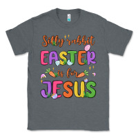 Charcoal Heather silly rabbit easter is for jesus Classic Tee - MaliasSmallBusiness