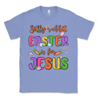 Colony Blue silly rabbit easter is for jesus Classic Tee - MaliasSmallBusiness