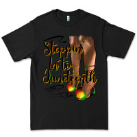 Black steppin' in to juneteenth heels Premium Tee - HRA Design Shop