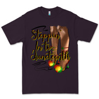 Plum steppin' in to juneteenth heels Premium Tee - HRA Design Shop