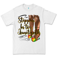 White steppin' in to juneteenth heels Premium Tee - HRA Design Shop