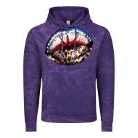 Cloud Purple American lips leopard Vintage Hoodie - NancyCooperArtShop