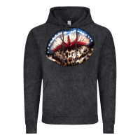 Vintage Arctic American lips leopard Vintage Hoodie - NancyCooperArtShop