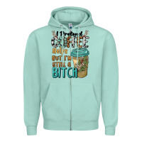 I Pretend Coffee Helps But I'm Still A Bitch Zipper Hoodie | Teevron