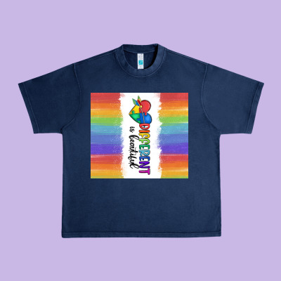 Different Is Beautiful Urban Heavy Tee Designed By Maliassmallbusiness