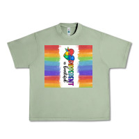 Oil Green different is beautiful Urban Heavy Tee - MaliasSmallBusiness