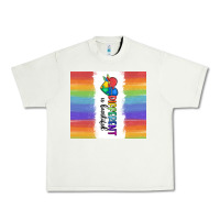 Pistachio different is beautiful Urban Heavy Tee - MaliasSmallBusiness