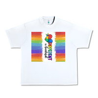 White different is beautiful Urban Heavy Tee - MaliasSmallBusiness