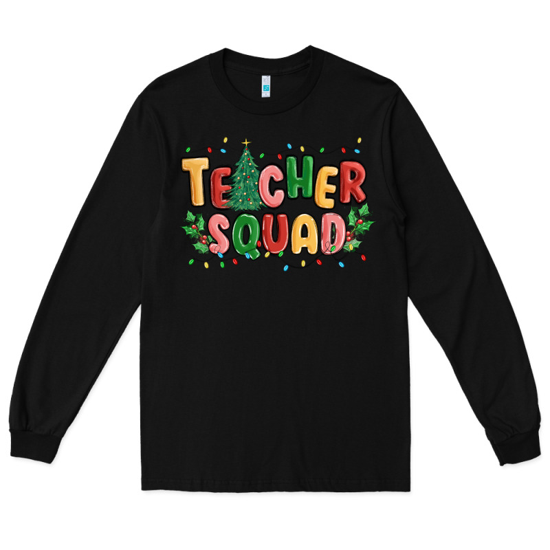 Teacher Squad Long Sleeve Tee by MaliasSmallBusiness | Teevron