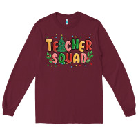 Burgundy teacher squad Long Sleeve Tee - MaliasSmallBusiness