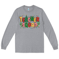 Heather Grey teacher squad Long Sleeve Tee - MaliasSmallBusiness