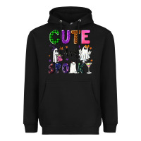 Black Cute and spooky Heavyweight Hoodie - NancyCooperArtShop