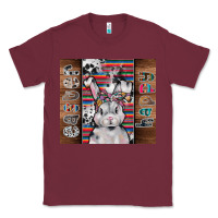Burgundy happy easter Classic Tee - CowhideDigitalArt