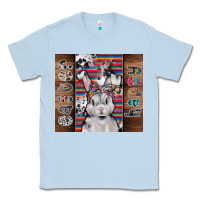 Dusty Blue happy easter Classic Tee - CowhideDigitalArt
