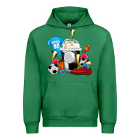 Emerald Soccer Frappe Coffee Urban Hoodie - FaDigitalArtStudio