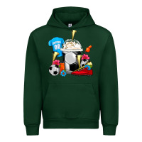 Forest Green Soccer Frappe Coffee Urban Hoodie - FaDigitalArtStudio
